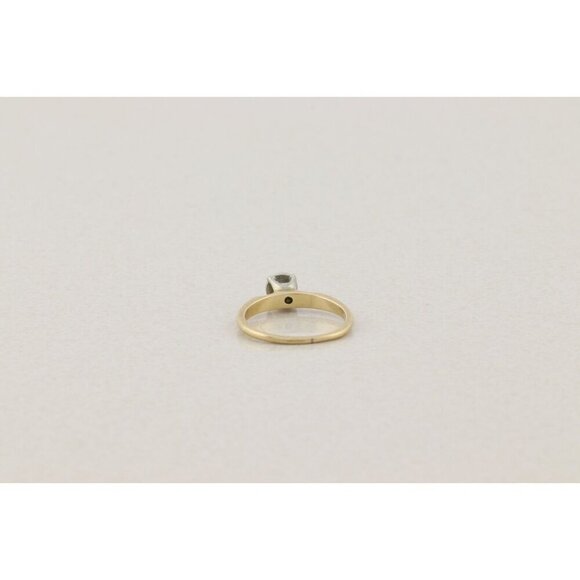 14k Yellow Gold & White Gold .15 carat Diamond Ring Engagement Art Deco  Size 5 - Picture 8 of 8